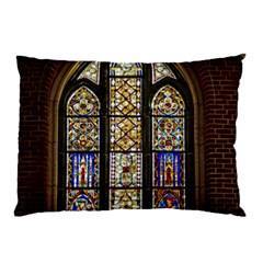 Stained Glass Window Old Antique Pillow Case