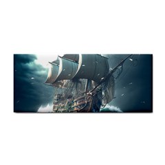 Pirate Ship Boat Sea Ocean Storm Hand Towel
