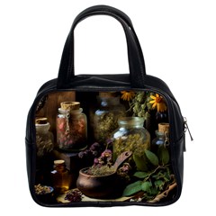 Apothecary Old Herbs Natural Classic Handbag (two Sides)