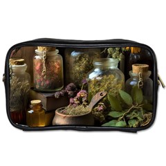 Apothecary Old Herbs Natural Toiletries Bag (two Sides) by Sarkoni
