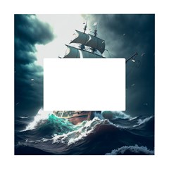 Pirate Ship Boat Sea Ocean Storm White Box Photo Frame 4  X 6  by Sarkoni