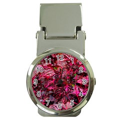 Red Leaves Plant Nature Leaves Money Clip Watches