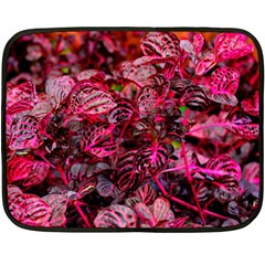 Red Leaves Plant Nature Leaves Fleece Blanket (mini) by Sarkoni