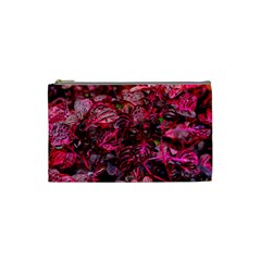 Red Leaves Plant Nature Leaves Cosmetic Bag (small)