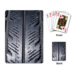 Mature Black Auto Altreifen Rubber Pattern Texture Car Playing Cards Single Design (rectangle) by Amaryn4rt
