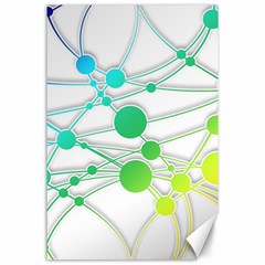 Network Connection Structure Knot Canvas 24  X 36 