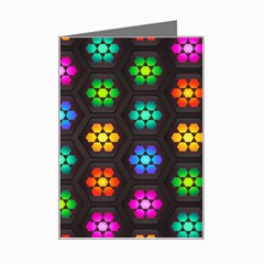 Pattern Background Colorful Design Mini Greeting Card