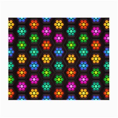 Pattern Background Colorful Design Small Glasses Cloth (2 Sides)