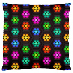 Pattern Background Colorful Design Standard Premium Plush Fleece Cushion Case (Two Sides)