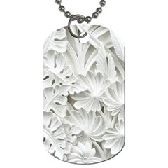 Pattern Motif Decor Dog Tag (one Side) by Amaryn4rt