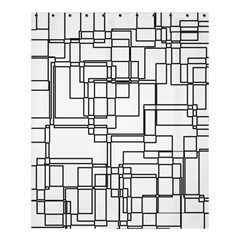 Structure Pattern Network Shower Curtain 60  X 72  (medium)  by Amaryn4rt