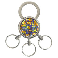 Square Background Background Texture 3-ring Key Chain by Amaryn4rt
