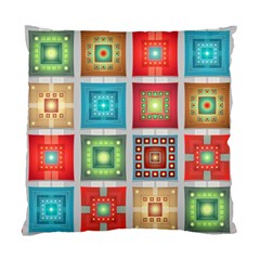 Tiles Pattern Background Colorful Standard Cushion Case (one Side) by Amaryn4rt