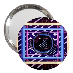 Abstract Sphere Room 3d Design 3  Handbag Mirrors by Amaryn4rt