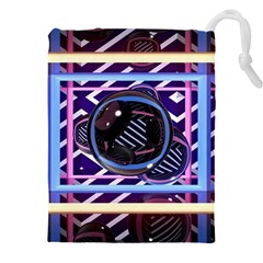 Abstract Sphere Room 3d Design Drawstring Pouch (4xl) by Amaryn4rt