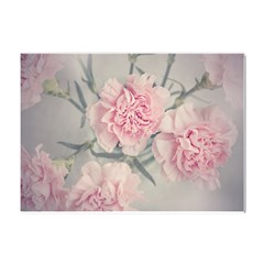 Cloves Flowers Pink Carnation Pink Crystal Sticker (A4)