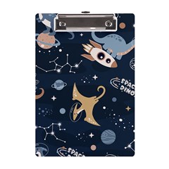 Space Theme Art Pattern Design Wallpaper A5 Acrylic Clipboard by Proyonanggan