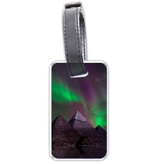 Fantasy Pyramid Mystic Space Aurora Luggage Tag (one Side) by Grandong