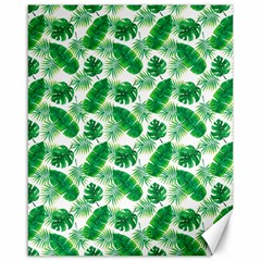 Tropical Leaf Pattern Canvas 16  X 20 