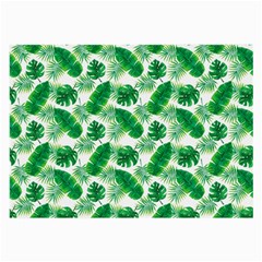 Tropical Leaf Pattern Large Glasses Cloth by Dutashop