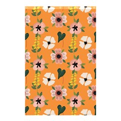 Flower Orange Pattern Floral Shower Curtain 48  X 72  (small) 