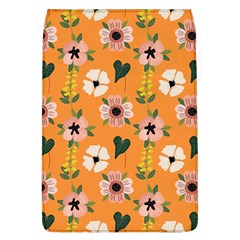 Flower Orange Pattern Floral Removable Flap Cover (l)