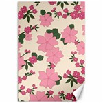 Floral Vintage Flowers Canvas 24  x 36  23.35 x34.74  Canvas - 1