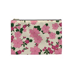 Floral Vintage Flowers Cosmetic Bag (medium)