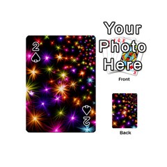 Star Colorful Christmas Abstract Playing Cards 54 Designs (mini)