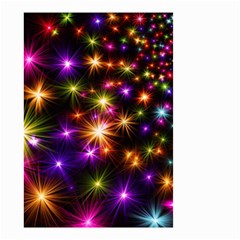 Star Colorful Christmas Abstract Small Garden Flag (two Sides) by Dutashop