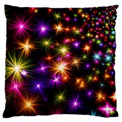 Star Colorful Christmas Abstract Large Cushion Case (one Side)