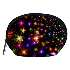 Star Colorful Christmas Abstract Accessory Pouch (medium)