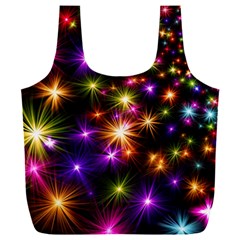 Star Colorful Christmas Abstract Full Print Recycle Bag (xxxl) by Dutashop