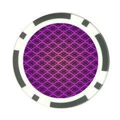 Pattern Texture Geometric Patterns Purple Poker Chip Card Guard (10 Pack)