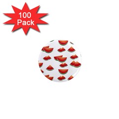 Summer Watermelon Pattern 1  Mini Magnets (100 Pack)  by Dutashop