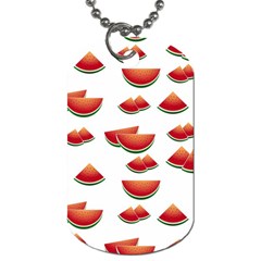 Summer Watermelon Pattern Dog Tag (two Sides)