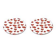 Summer Watermelon Pattern Cufflinks (oval)