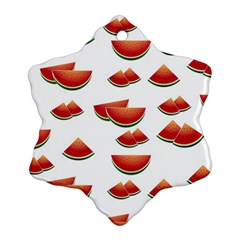 Summer Watermelon Pattern Ornament (snowflake)