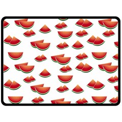 Summer Watermelon Pattern Two Sides Fleece Blanket (large)