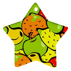 Fruit Food Wallpaper Ornament (star)
