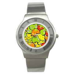 Fruit Food Wallpaper Stainless Steel Watch by Dutashop