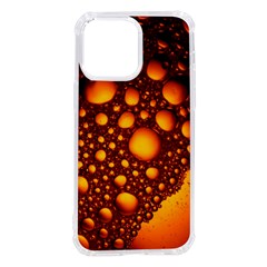 Bubbles Abstract Art Gold Golden Iphone 14 Pro Max Tpu Uv Print Case by Dutashop