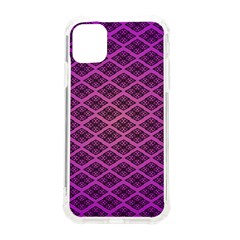 Pattern Texture Geometric Patterns Purple Iphone 11 Tpu Uv Print Case by Dutashop