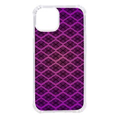 Pattern Texture Geometric Patterns Purple Iphone 14 Tpu Uv Print Case by Dutashop