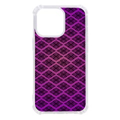 Pattern Texture Geometric Patterns Purple Iphone 13 Pro Tpu Uv Print Case by Dutashop