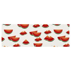 Summer Watermelon Pattern Banner And Sign 12  X 4  by Dutashop