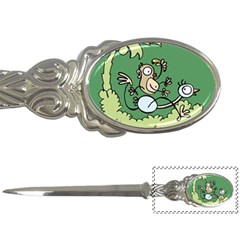 Ostrich Jungle Monkey Plants Letter Opener by Bajindul