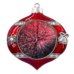 Abstract Background Wallpaper Metal Snowflake And Bell Red Ornament by Bajindul