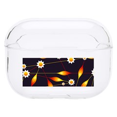 Flower Buds Floral Background Hard Pc Airpods Pro Case by Bajindul