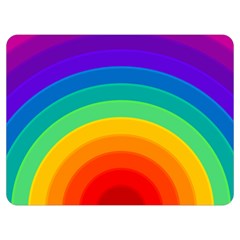 Rainbow Background Colorful Two Sides Premium Plush Fleece Blanket (extra Small)